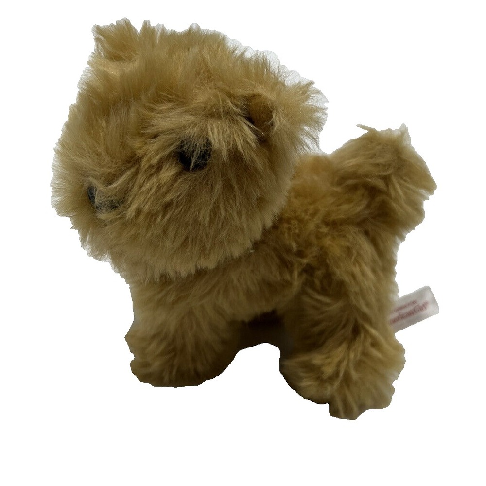 American Girl Doll Terrier Puppy Julies Dog  Plush Pet Leash Tan Retired